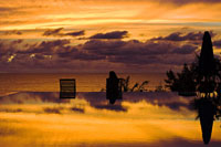 Piscine - Coucher de soleil